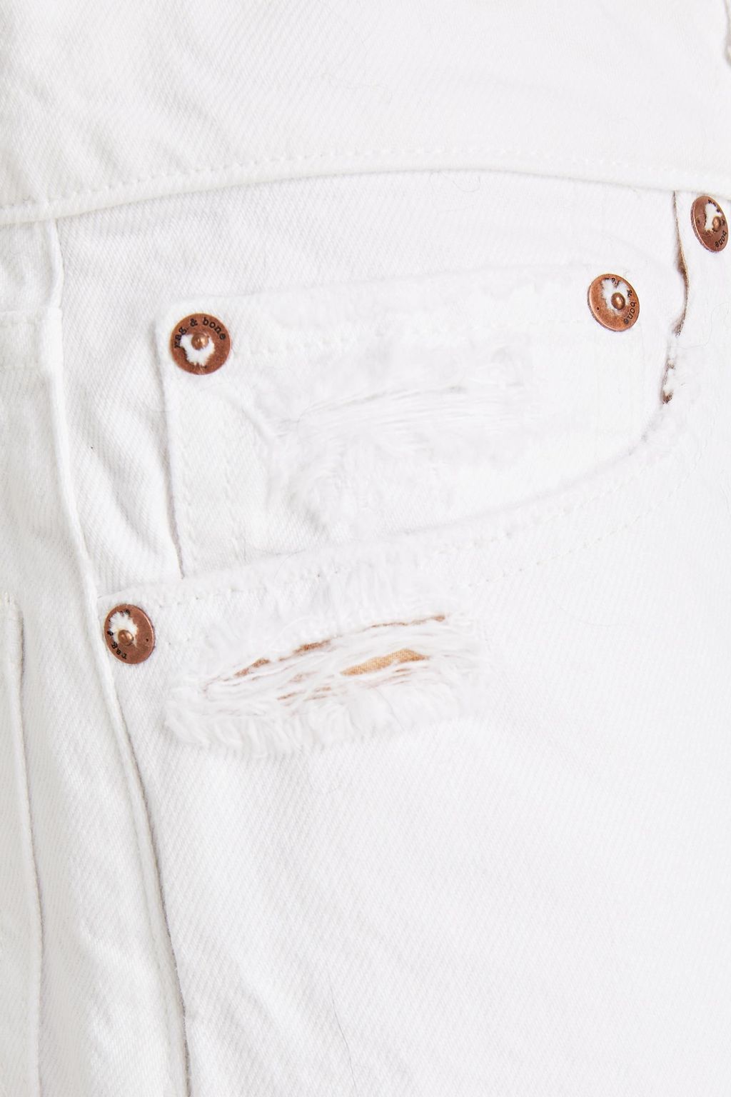 RAG & BONE شورت ’مايا’ من الجينز بتصميم ممزّق