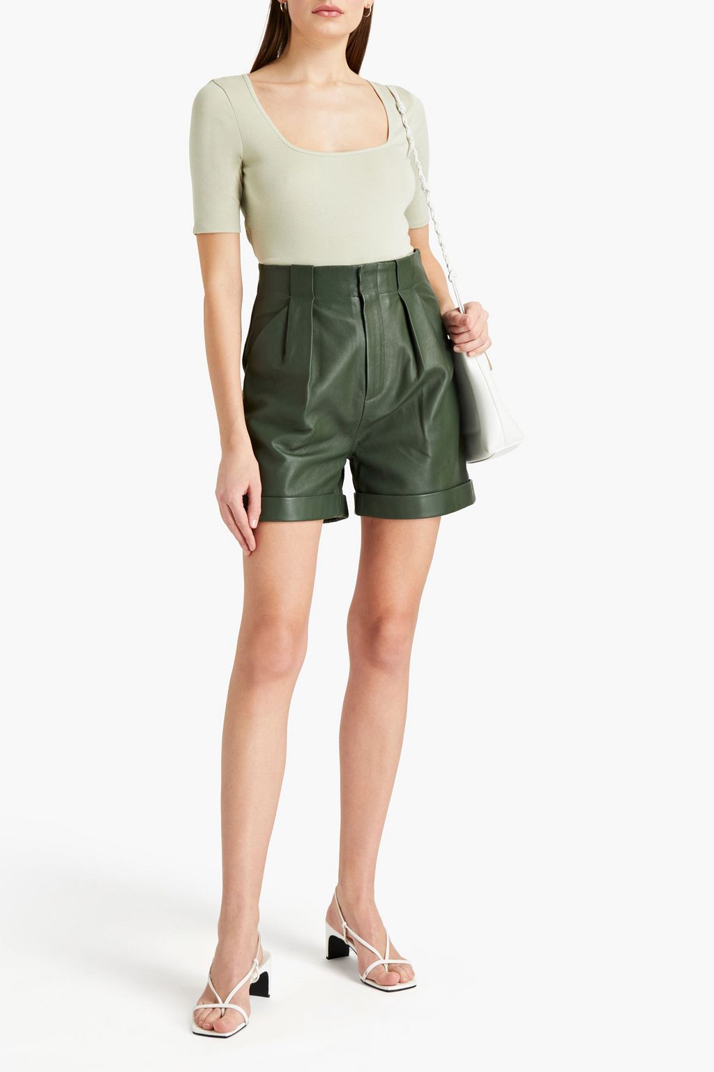 VINCE. Pima cotton and modal-blend jersey top