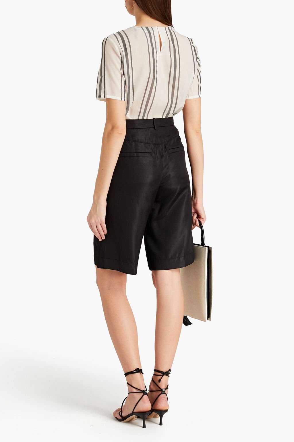 FABIANA FILIPPI Striped silk-organza top