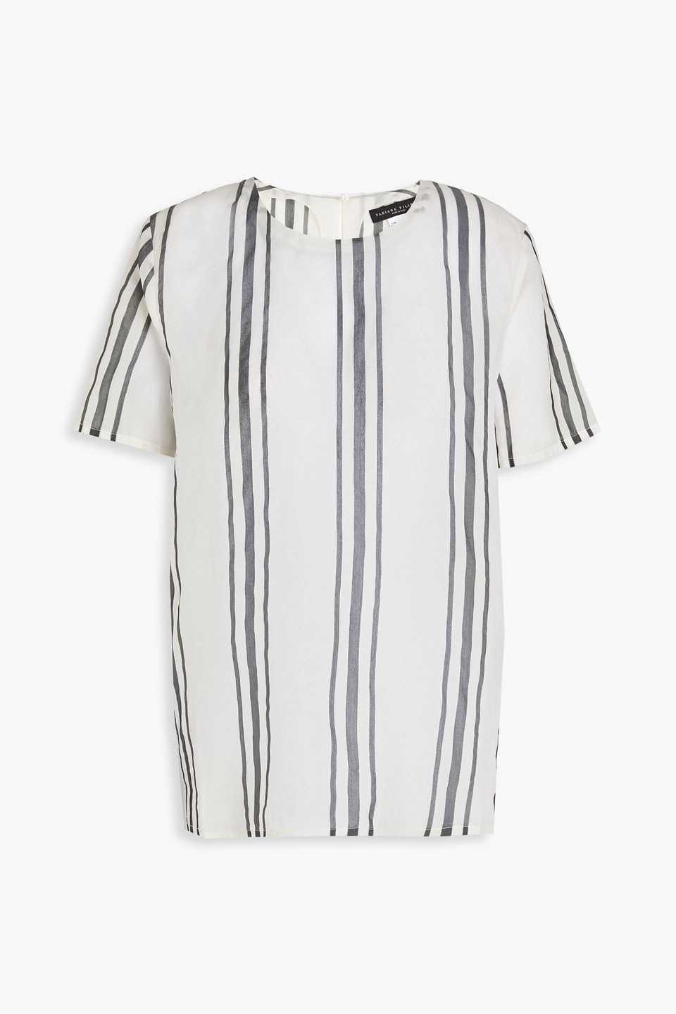 Fabiana Filippi Woman Striped Silk-organza Top Ivory Size 38