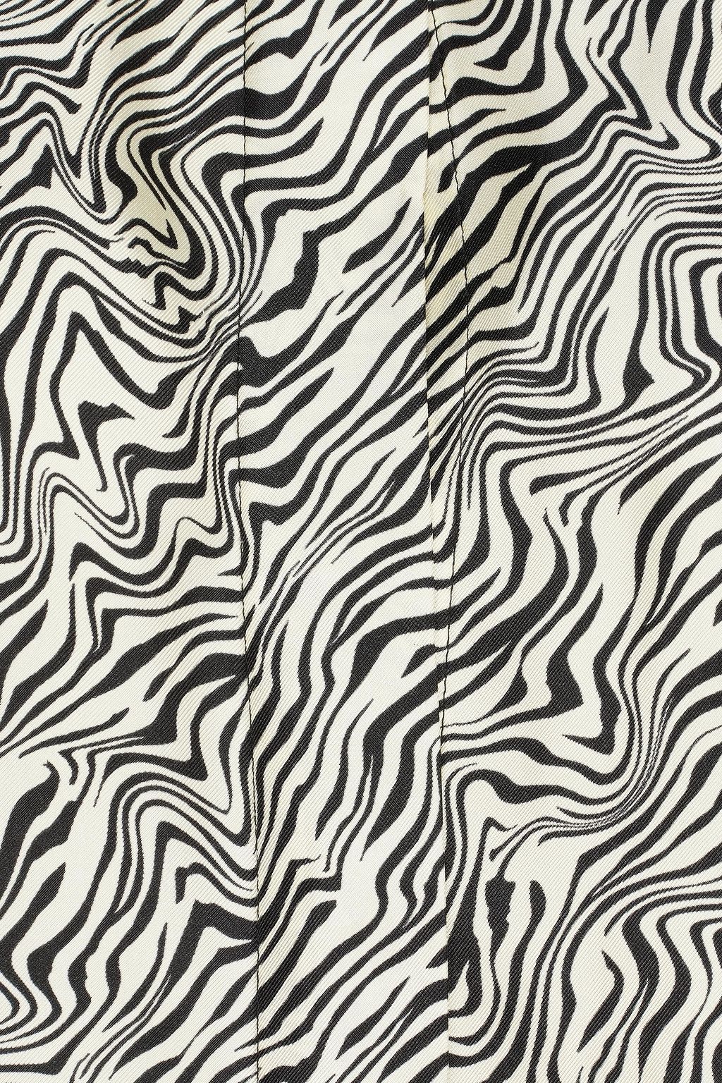 SANDRO Printed silk-twill shirt