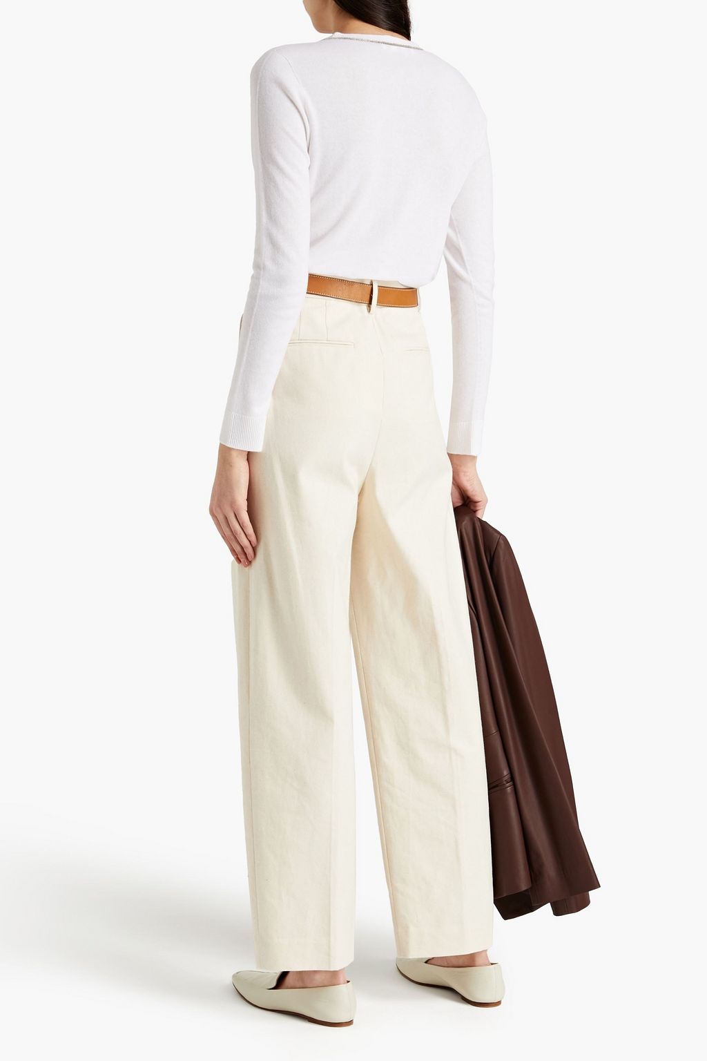 FABIANA FILIPPI Bead-embellished cashmere sweater