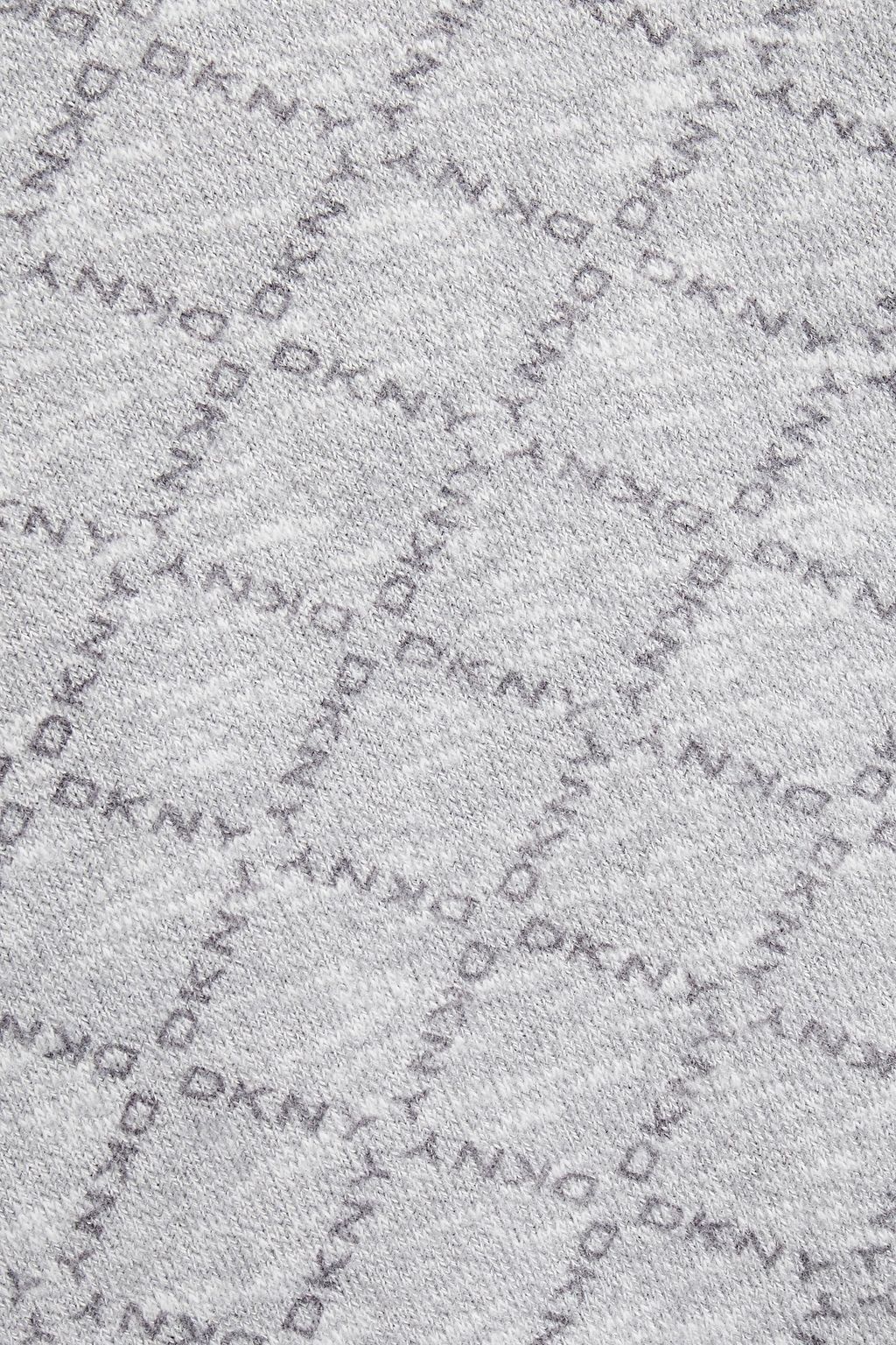 DKNY Printed jersey hooded pajama set