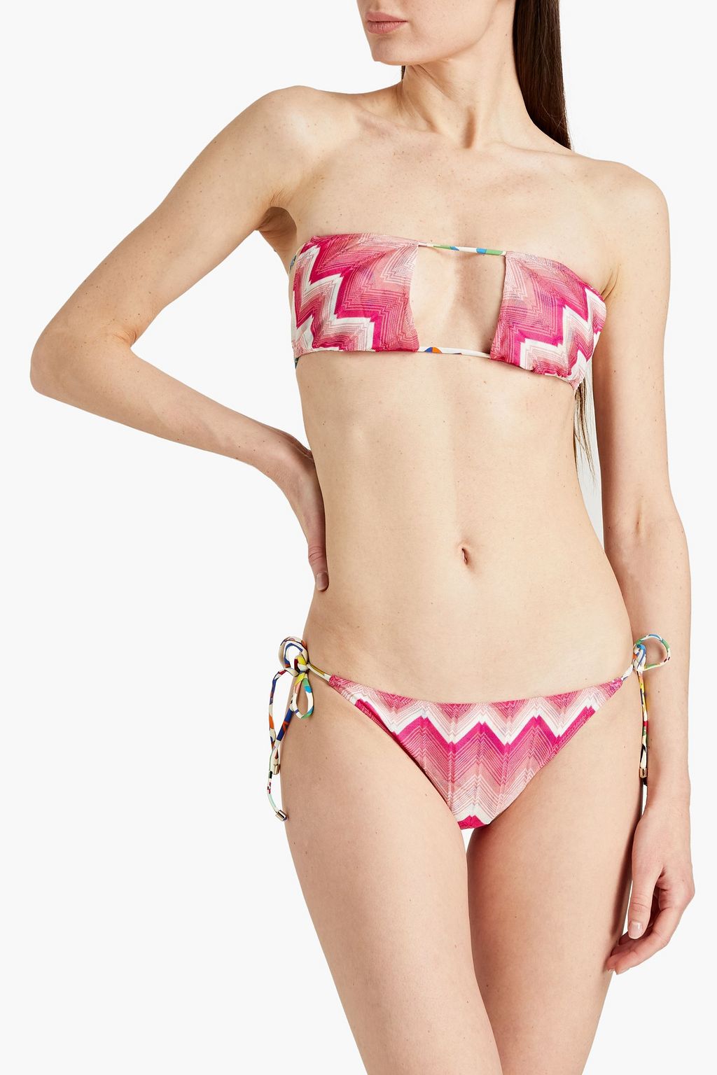 MISSONI MARE Crochet-knit bandeau bikini