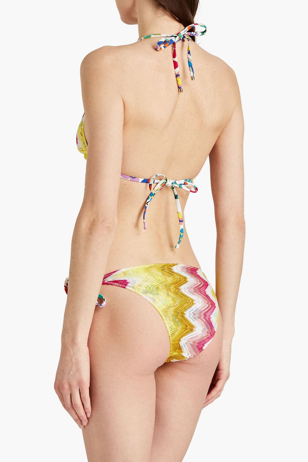 MISSONI MARE Crochet-knit triangle bikini