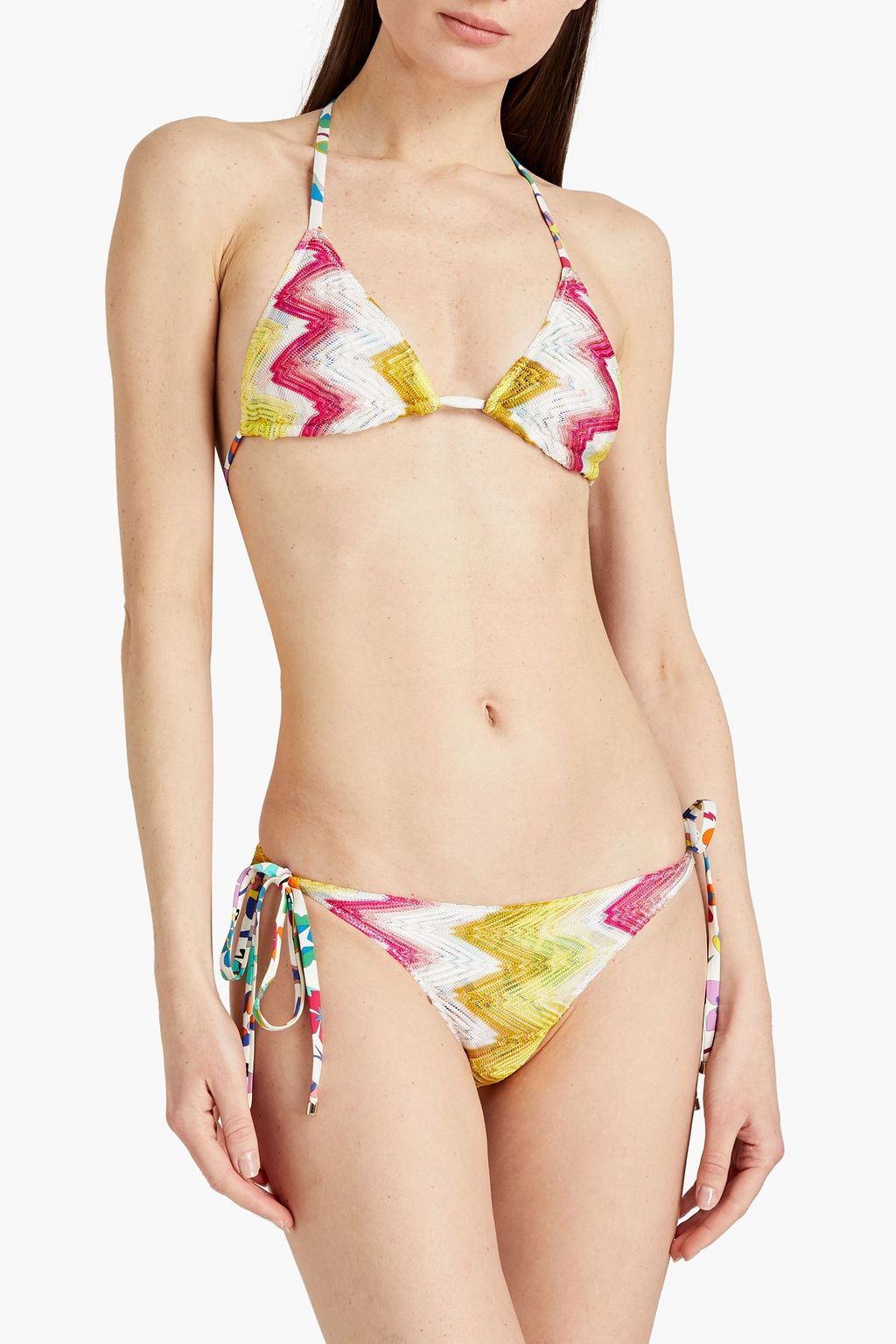 MISSONI MARE Crochet-knit triangle bikini