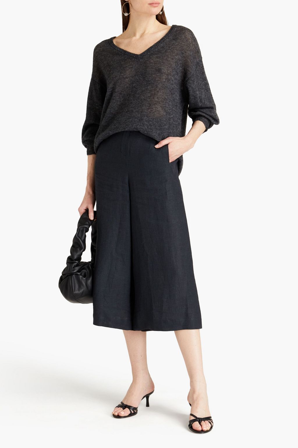 LORO PIANA Linen culottes