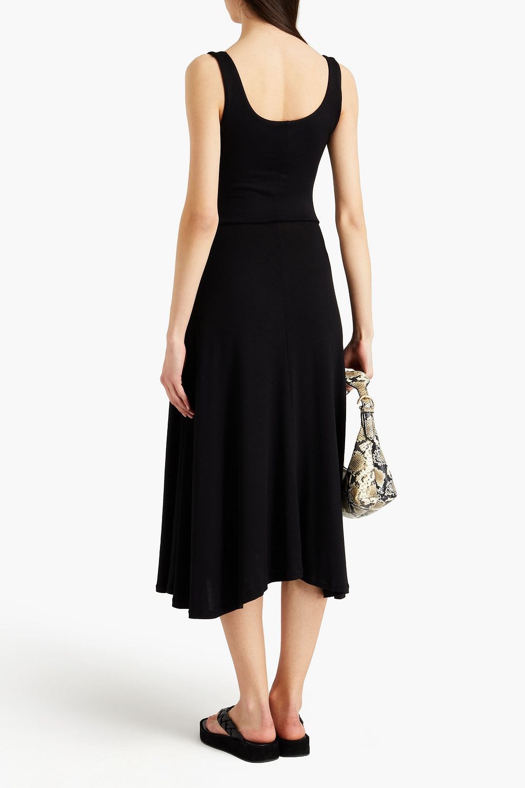 VINCE. Stretch-jersey midi dress