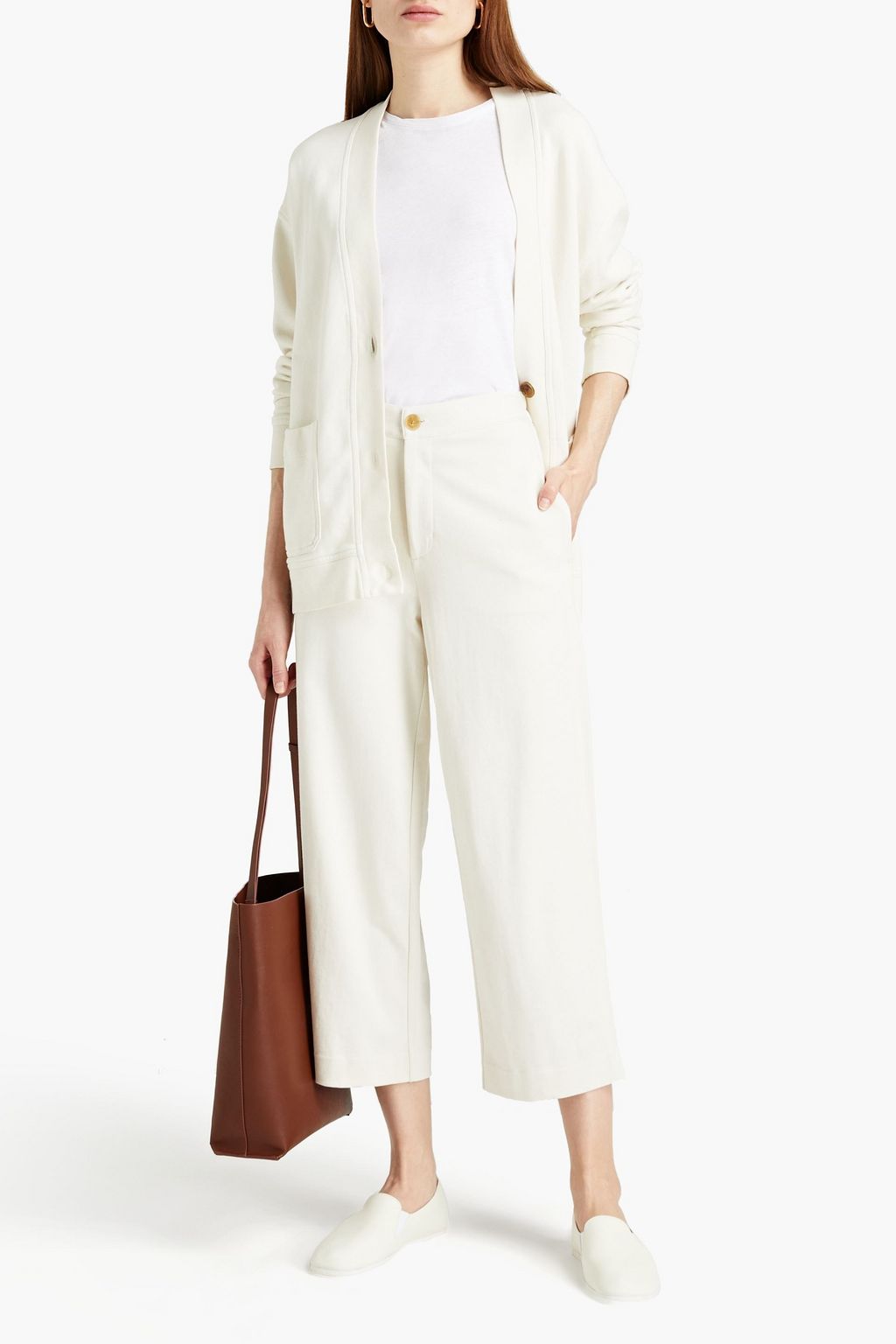 VINCE. French cotton-terry sweatshirt