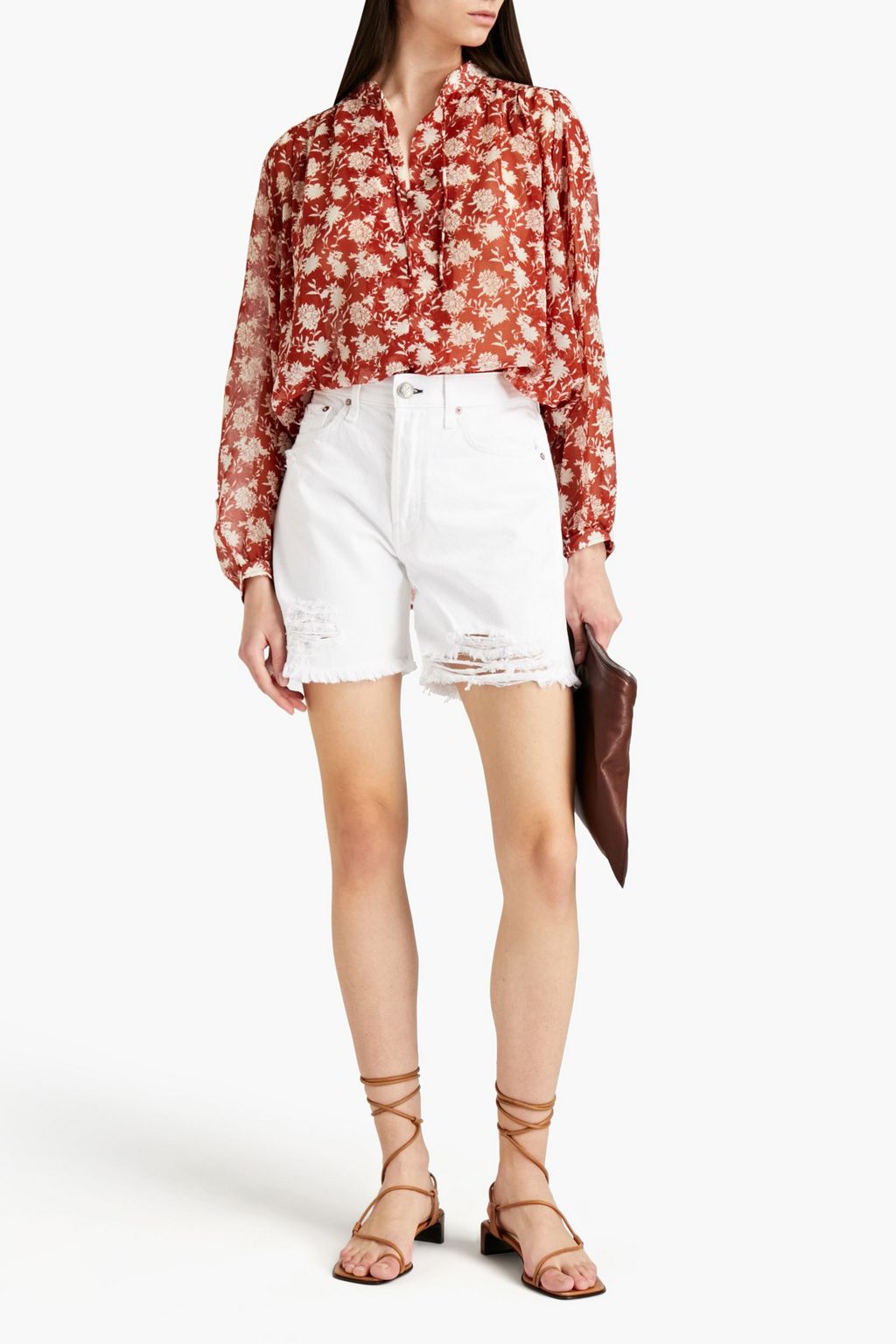 RAG & BONE Carly printed chiffon blouse