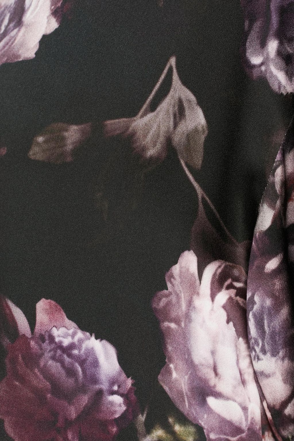 VINCE. Floral-print silk-satin blouse