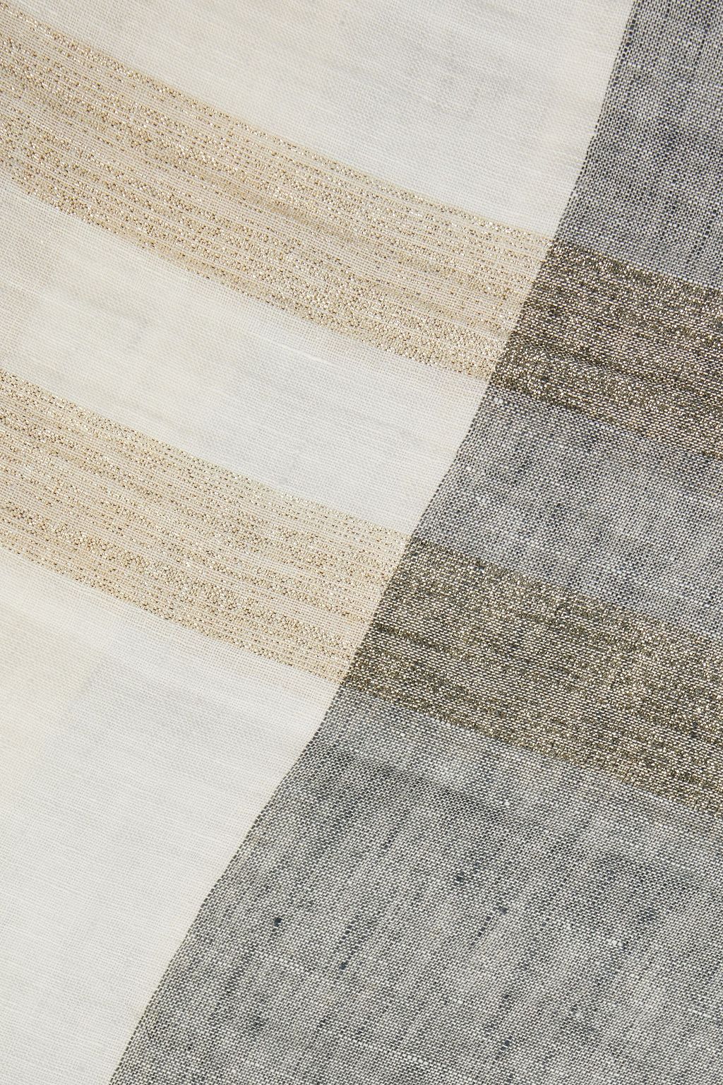 FABIANA FILIPPI Metallic linen-blend gauze scarf