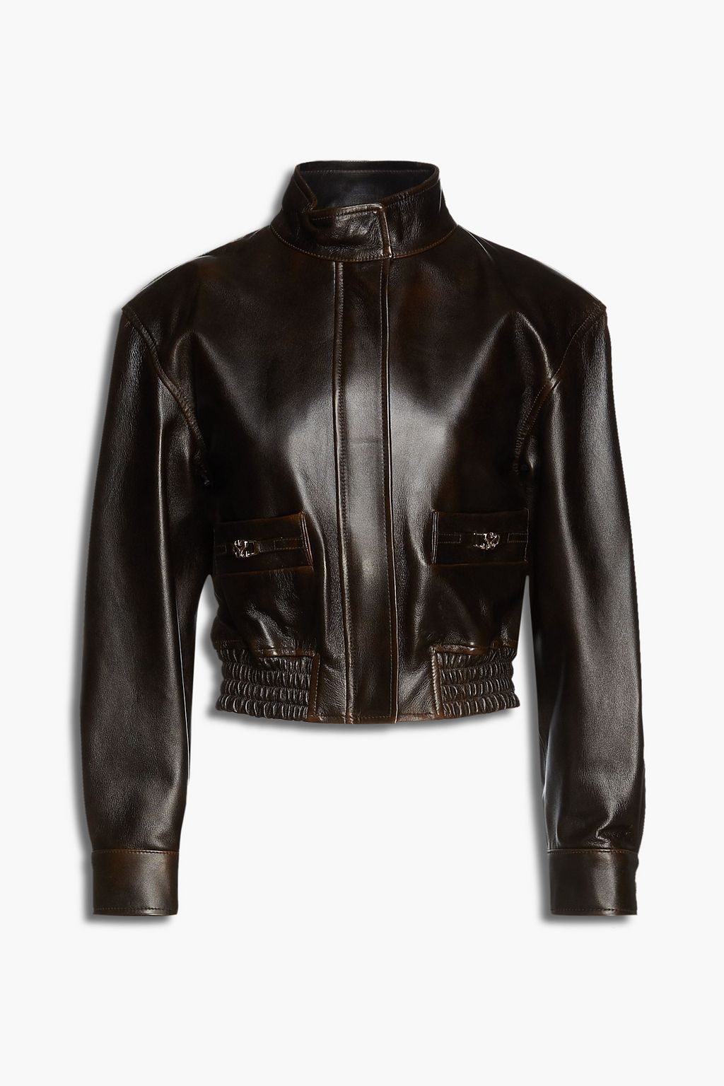 SANDRO Selam leather jacket | THE OUTNET