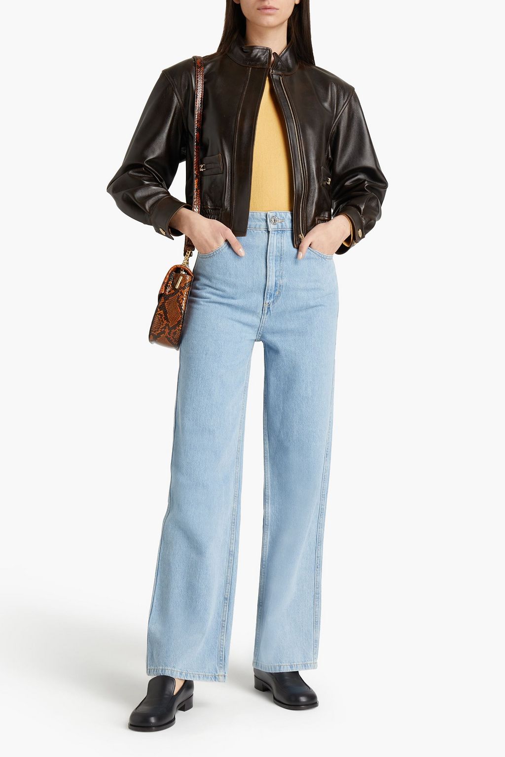 SANDRO Selam leather jacket
