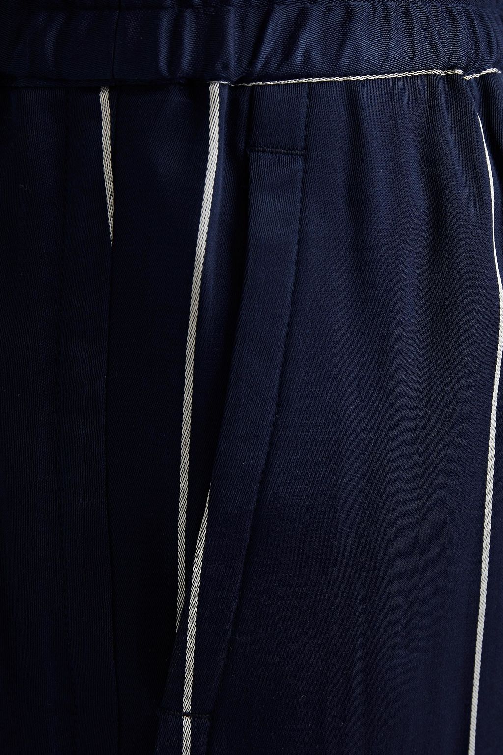 SANDRO Tapered pinstriped twill pants