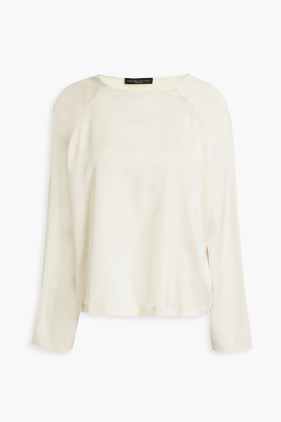 Fabiana Filippi Woman Silk-blend Satin Top Ecru Size 42