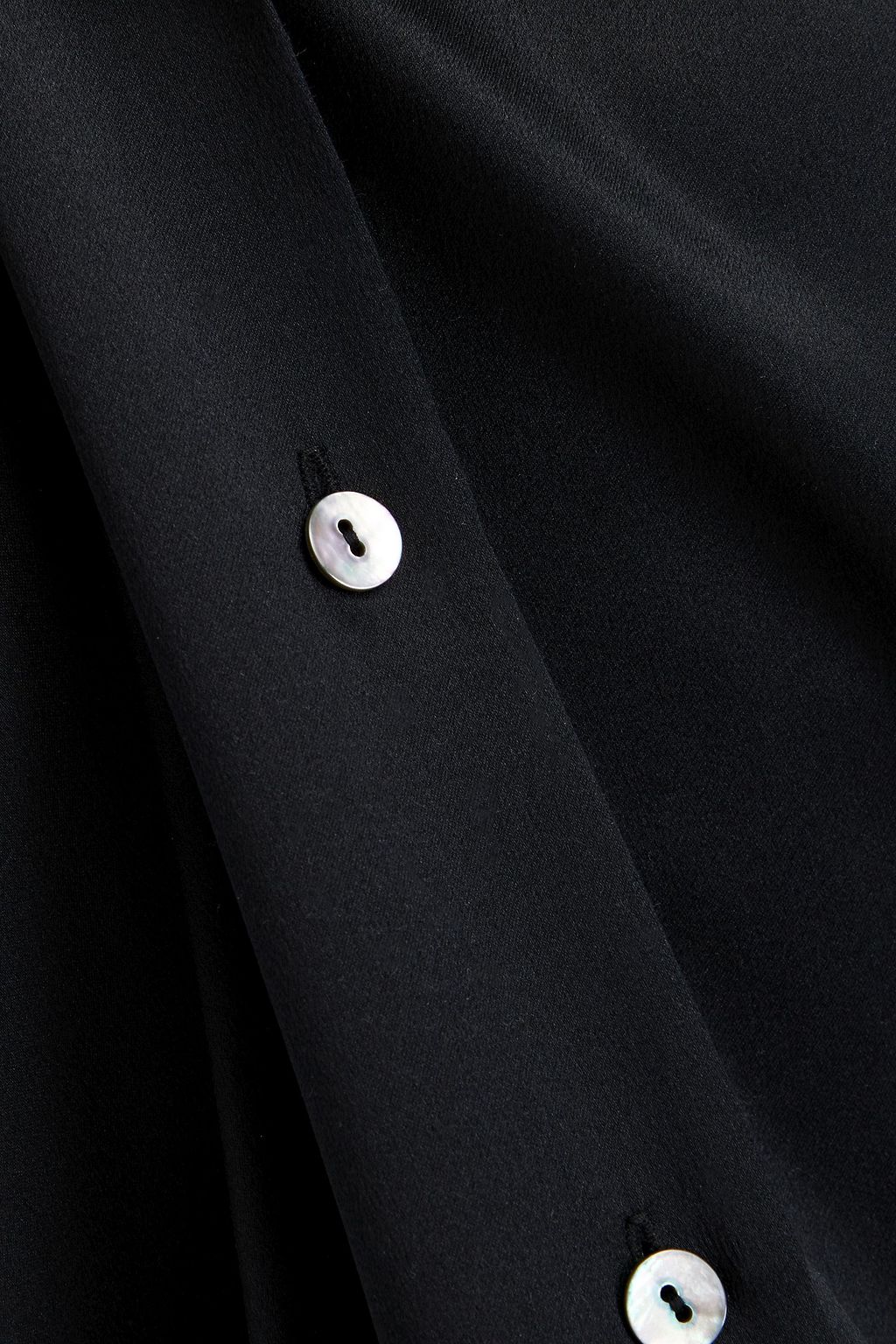 VINCE. Silk-satin crepe shirt