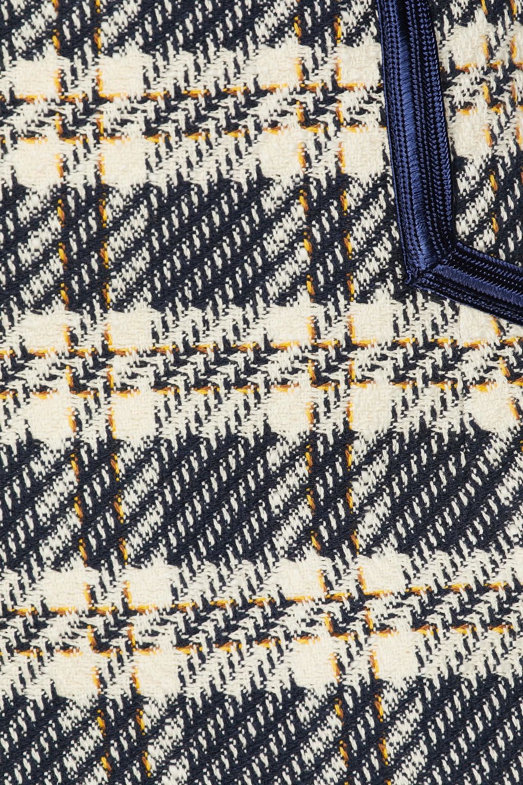 SANDRO Checked cotton-blend tweed mini skirt