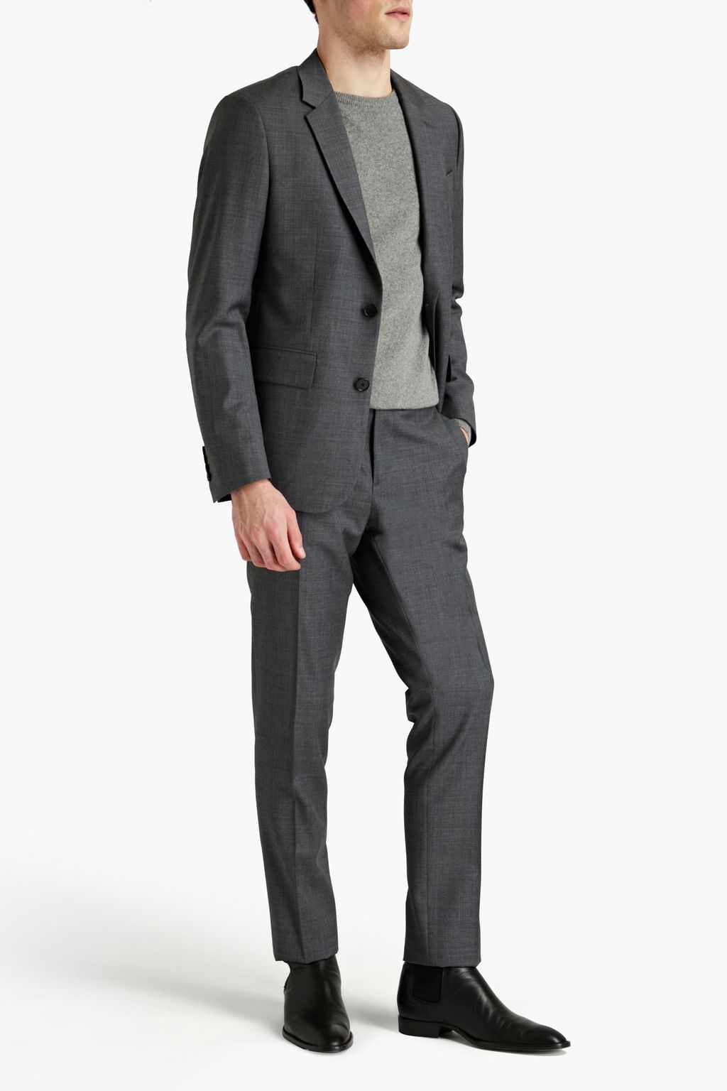 SANDRO Alpha tapered wool-twill suit pants