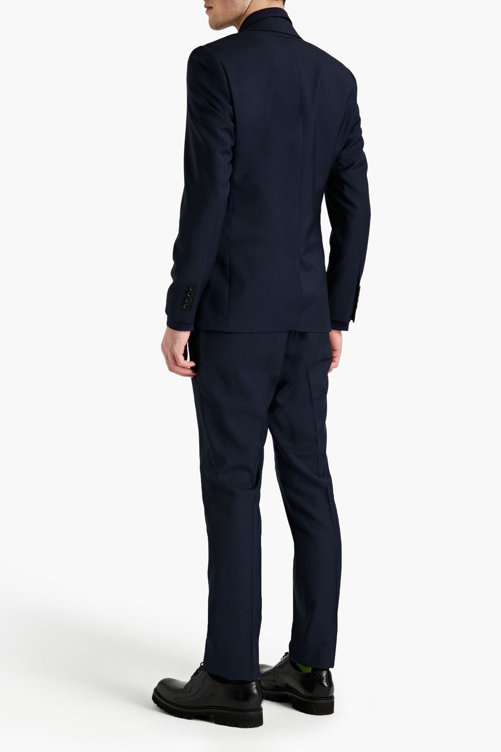 SANDRO Marine tapered wool-crepe suit pants
