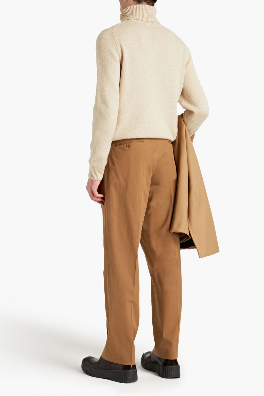 SANDRO Houston cotton-blend twill pants