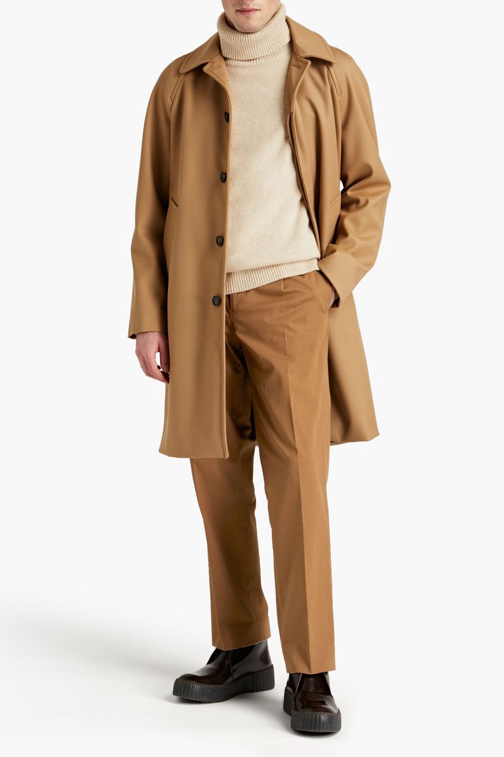 SANDRO Houston cotton-blend twill pants