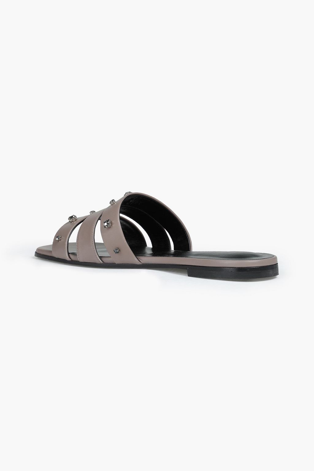 FABIANA FILIPPI Ginevra crystal-embellished leather slides