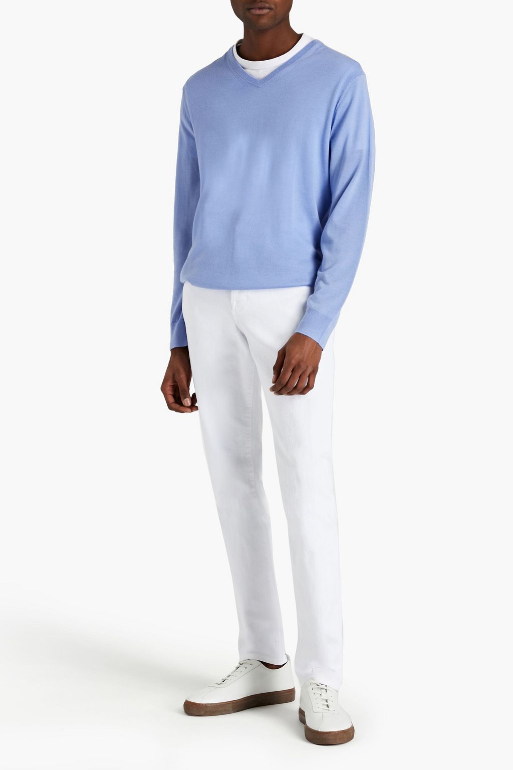 N.PEAL The Conduit cashmere and silk-blend sweater