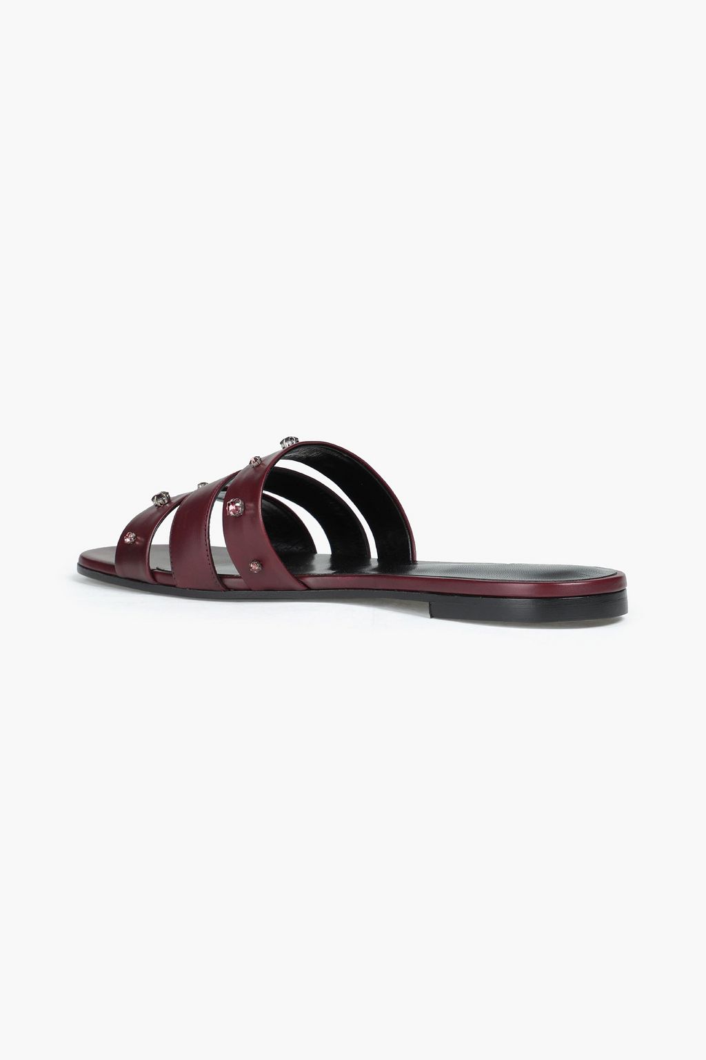 FABIANA FILIPPI Ginevra crystal-embellished leather slides