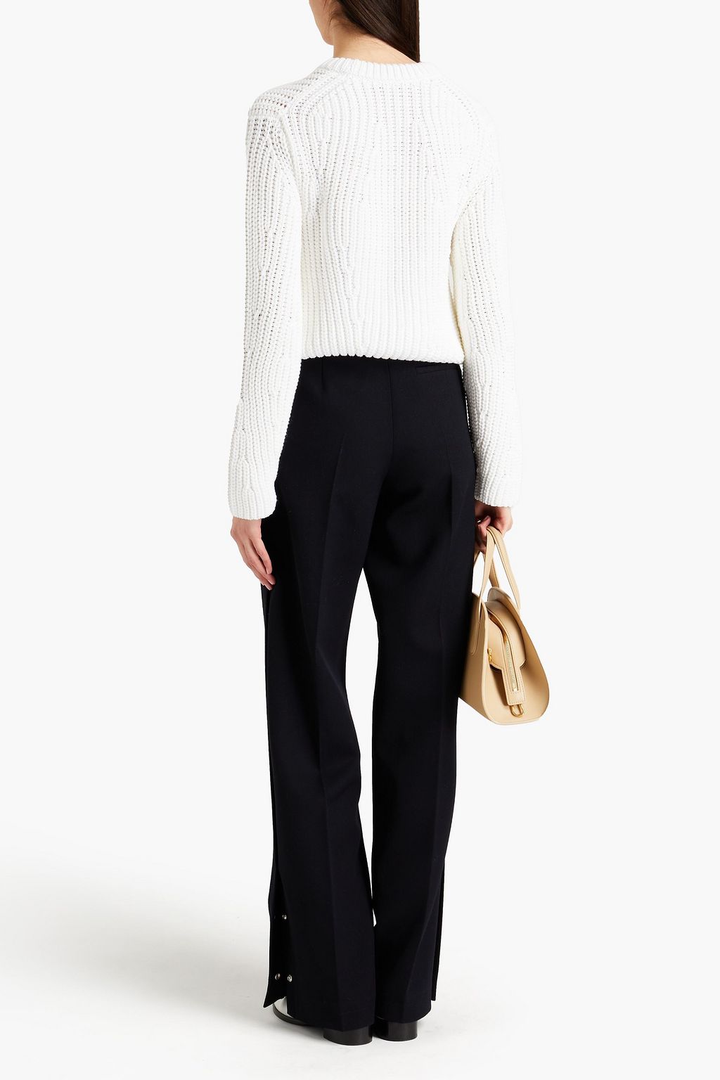 VINCE. Ribbed cotton-blend sweater