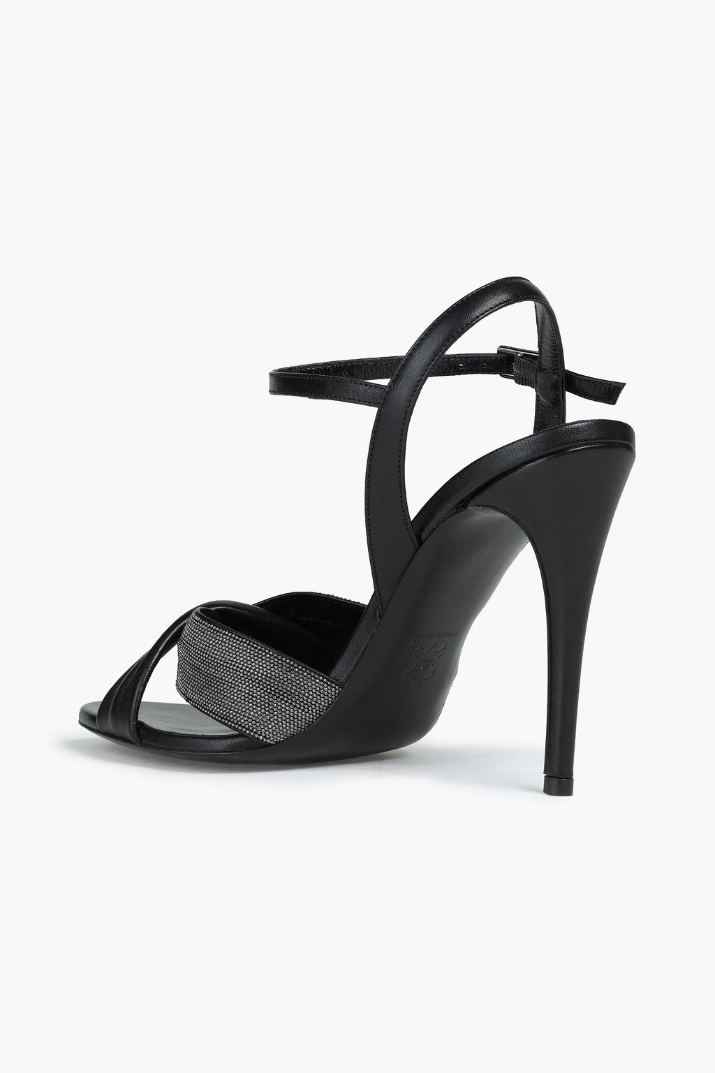 FABIANA FILIPPI Lavinia bead-embellished twisted leather sandals