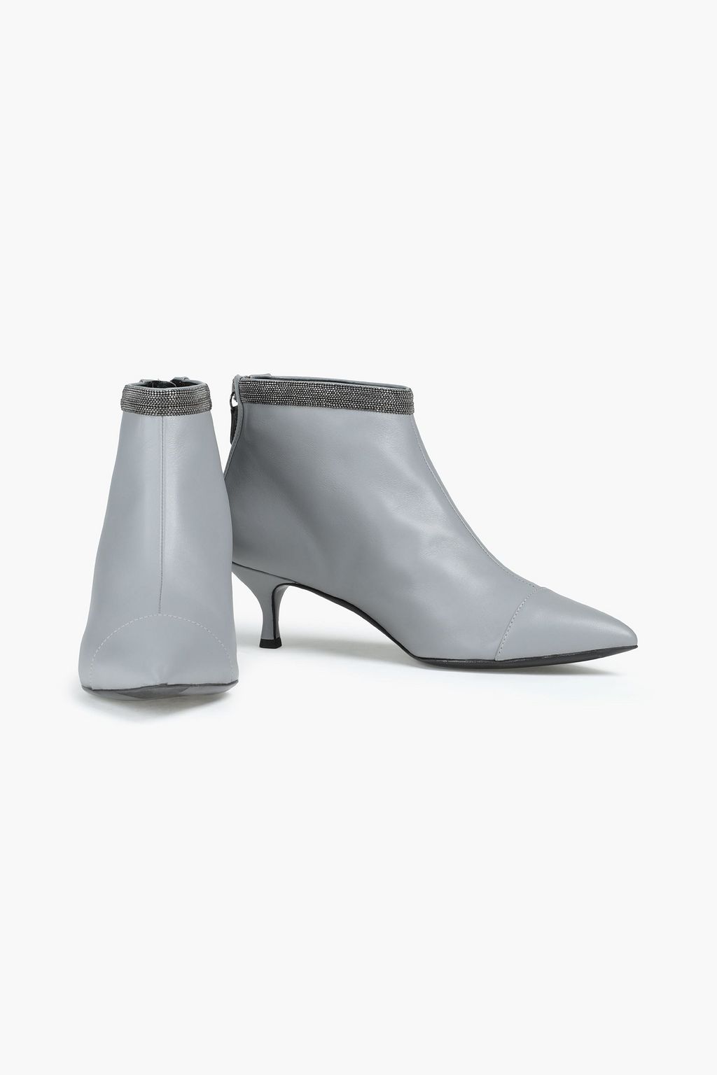 FABIANA FILIPPI Agnese bead-embellished leather ankle boots