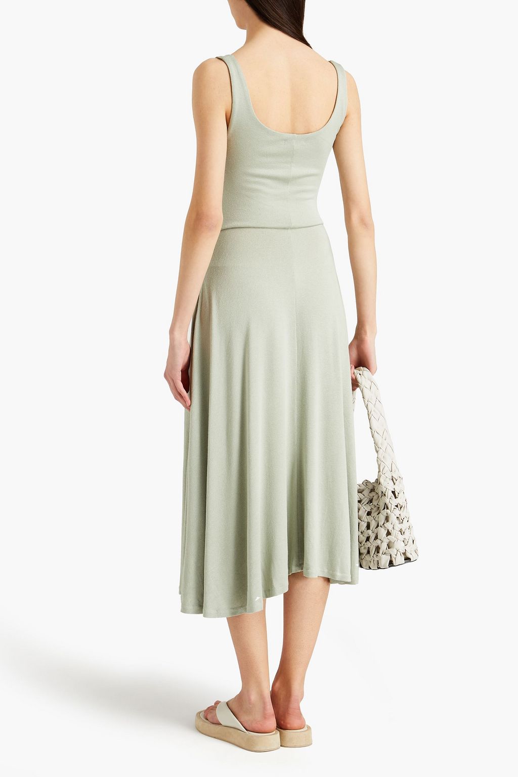 VINCE. Stretch-jersey midi dress
