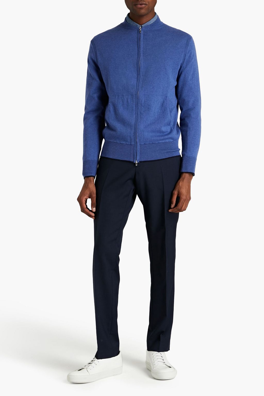 N.PEAL Cashmere and silk-blend cardigan