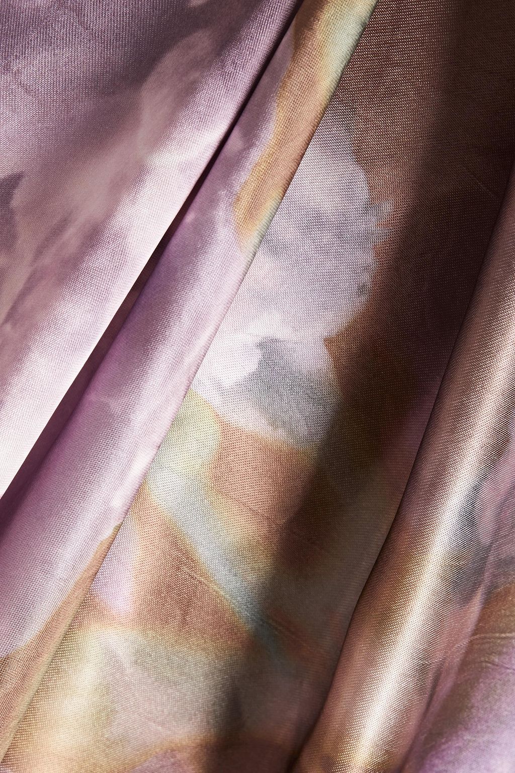 VINCE. Floral-print satin midi dress