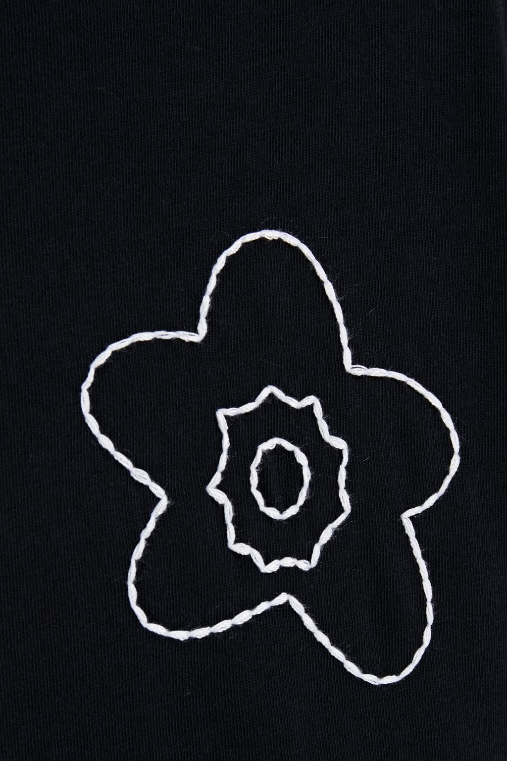 SANDRO Flower embroidered cotton-jersey T-shirt