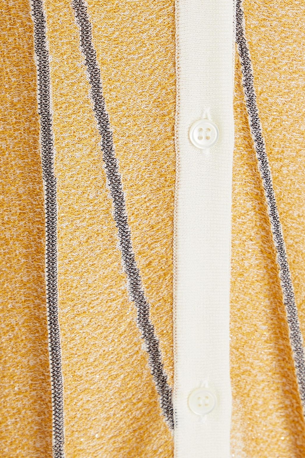 GENTRYPORTOFINO Metallic crochet-knit cardigan