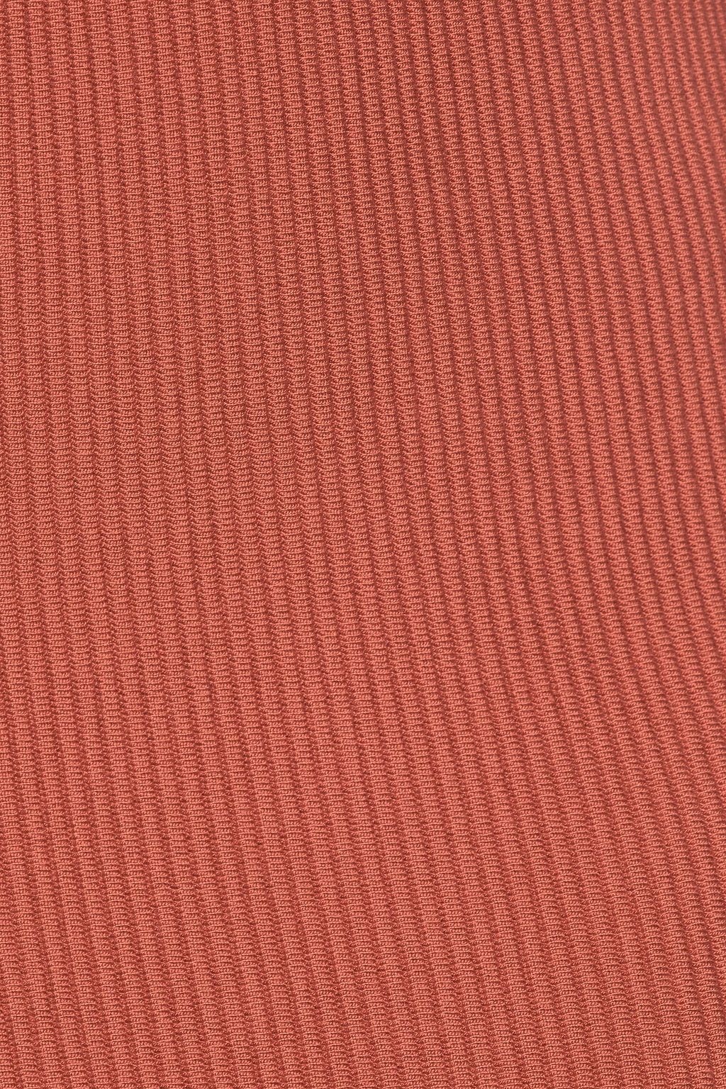GENTRYPORTOFINO Ribbed silk-blend midi pencil skirt