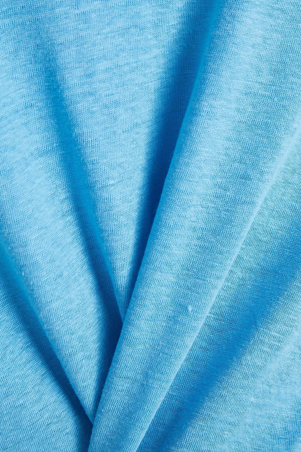 SANDRO Slub linen-jersey T-shirt