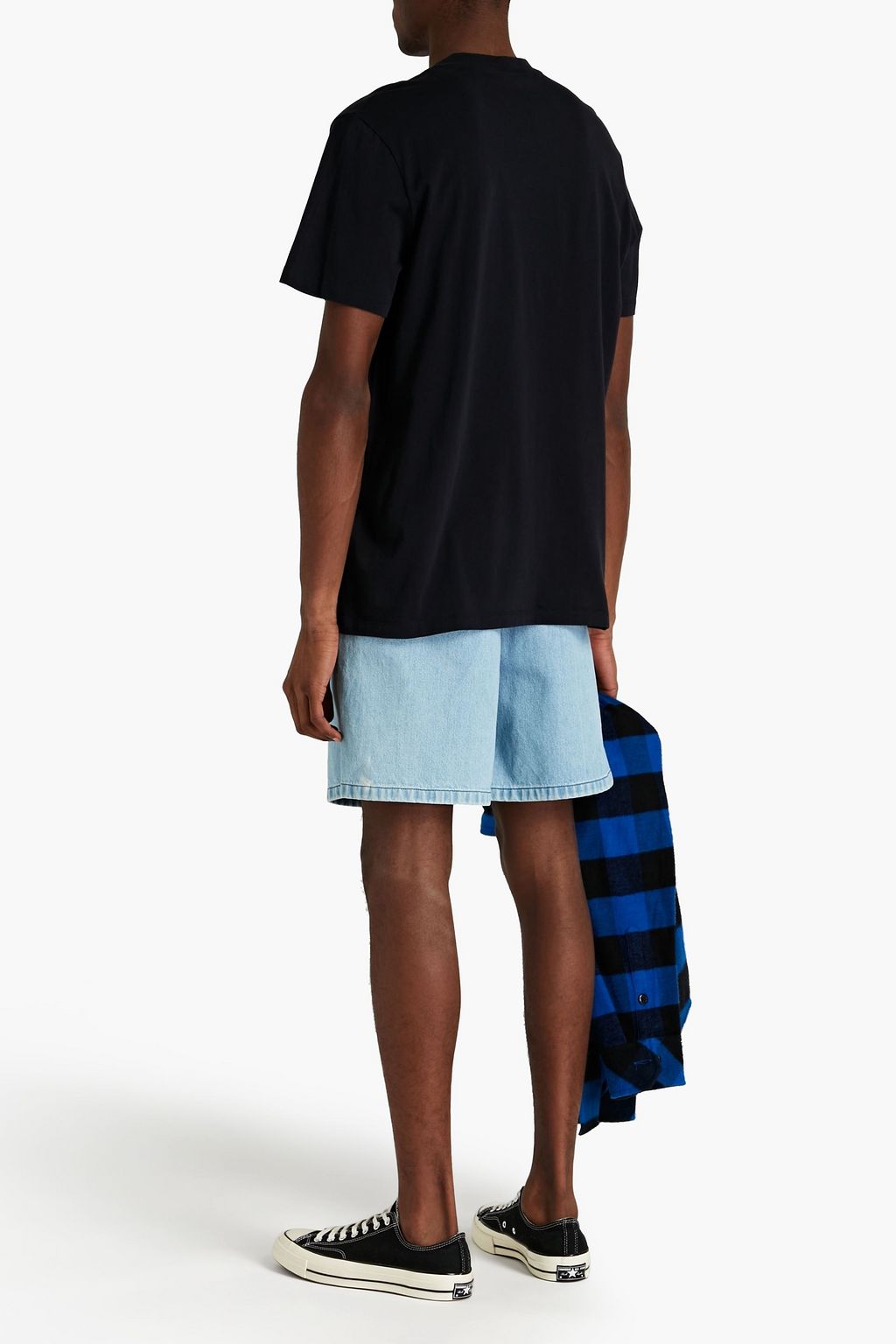 SANDRO Printed cotton-jersey T-shirt