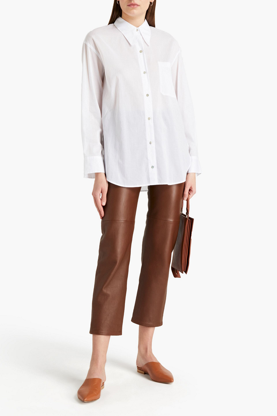 Vince Cotton Shirt In White