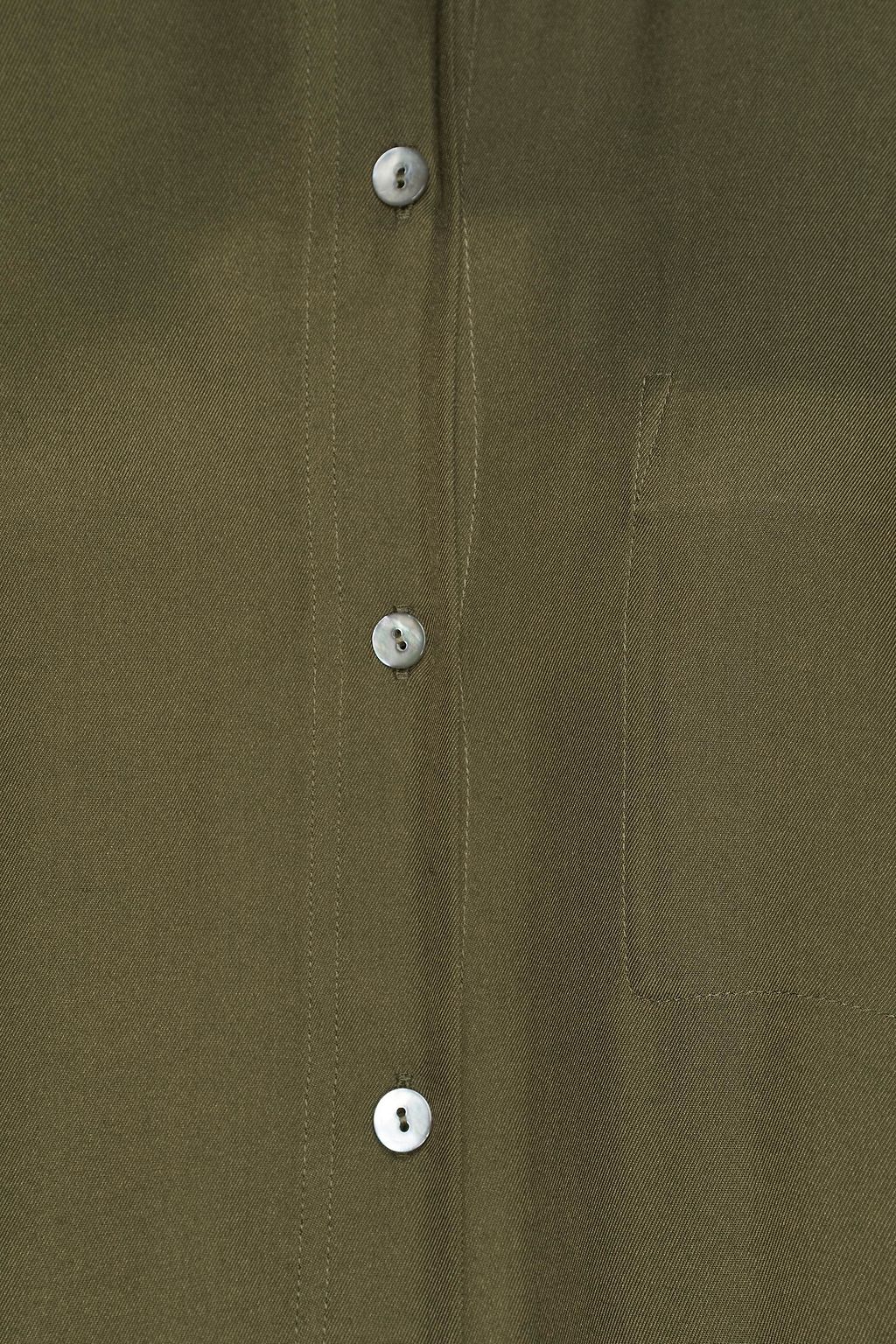 VINCE. Silk-blend twill shirt