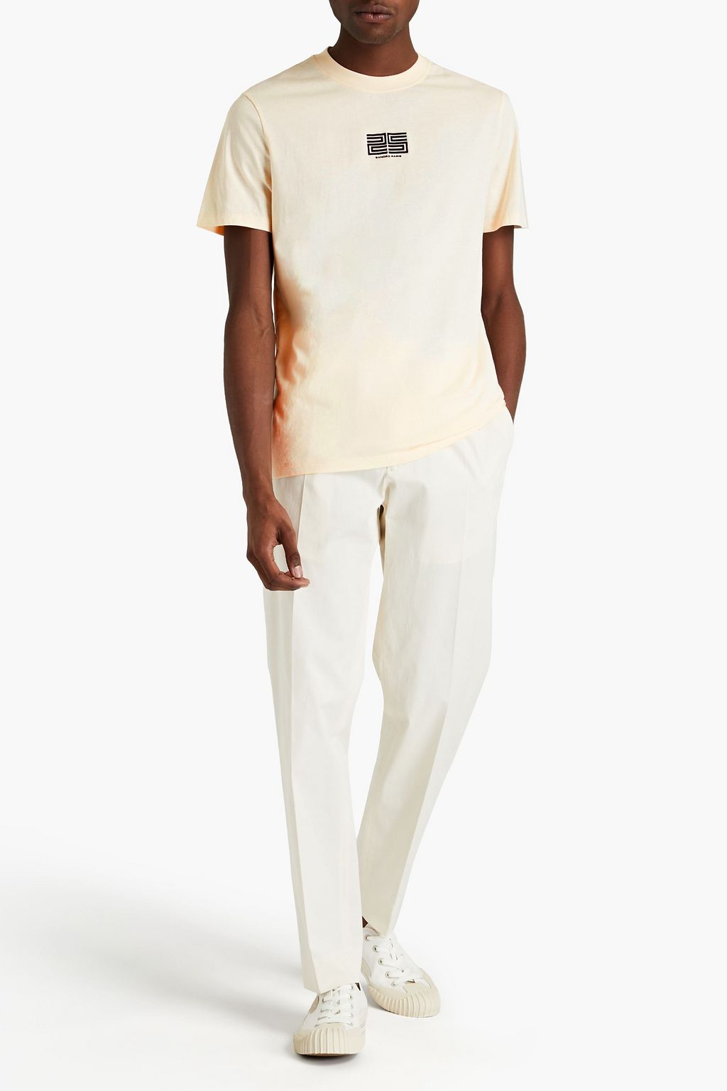 SANDRO Printed cotton-jersey T-shirt