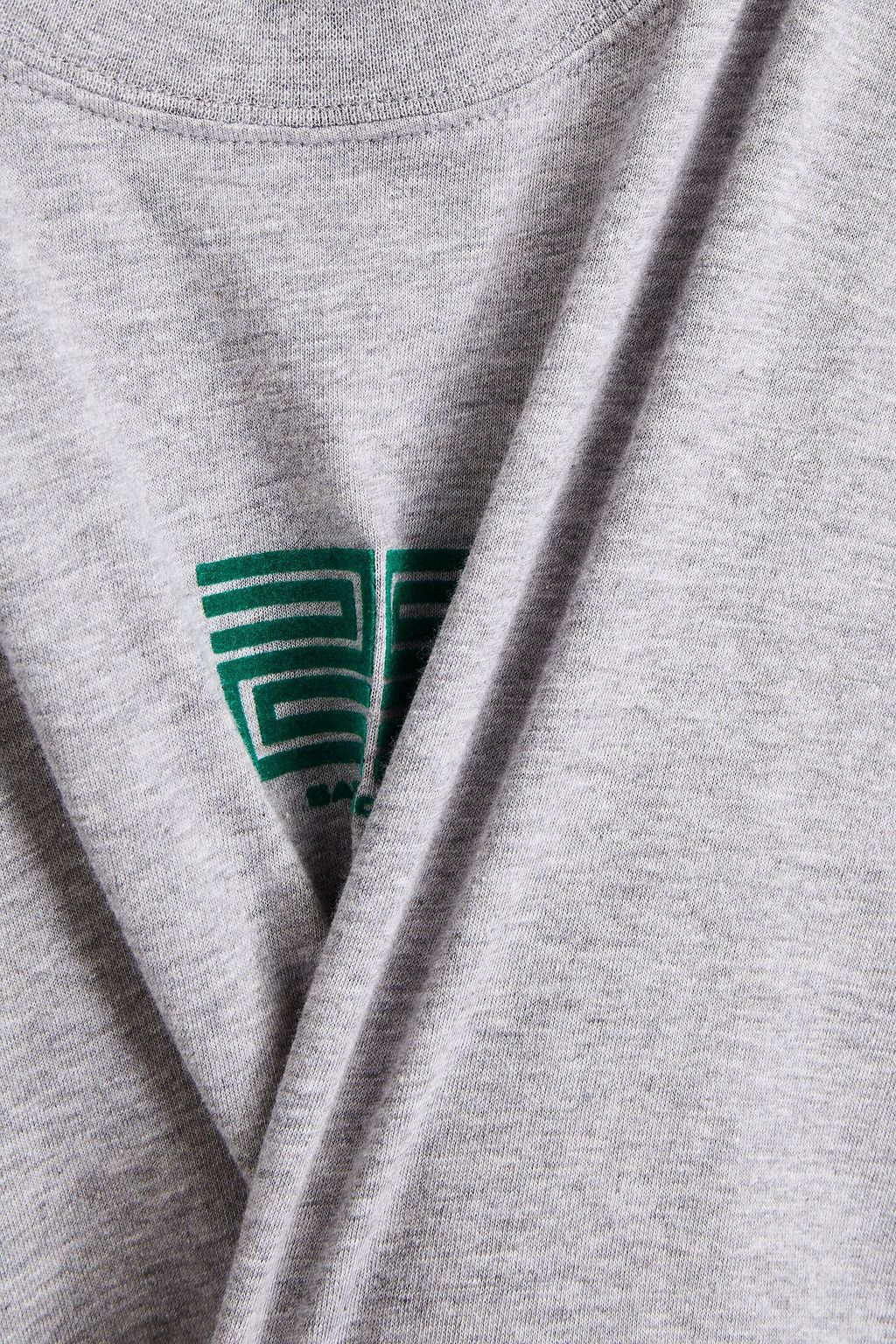 SANDRO Printed cotton-jersey T-shirt