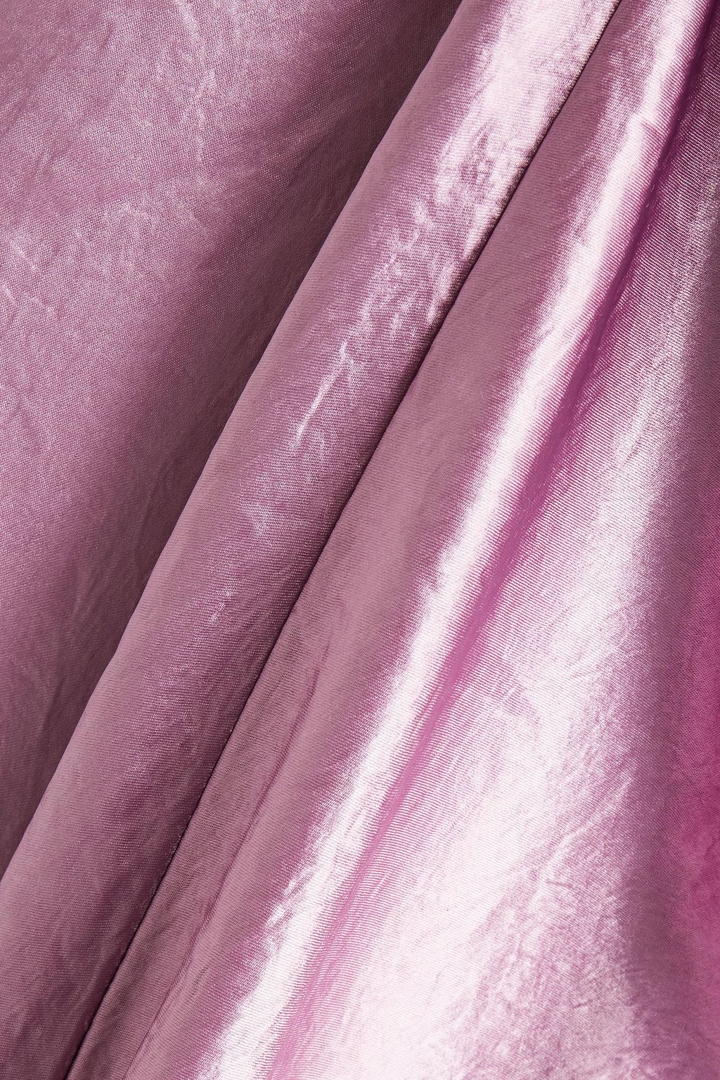 VINCE. Crinkled satin midi dress