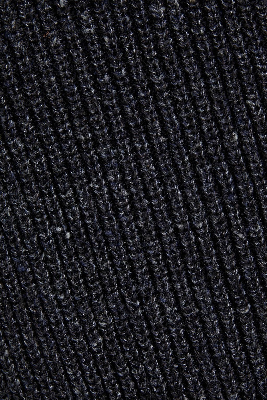 GENTRYPORTOFINO Ribbed linen and silk-blend sweater