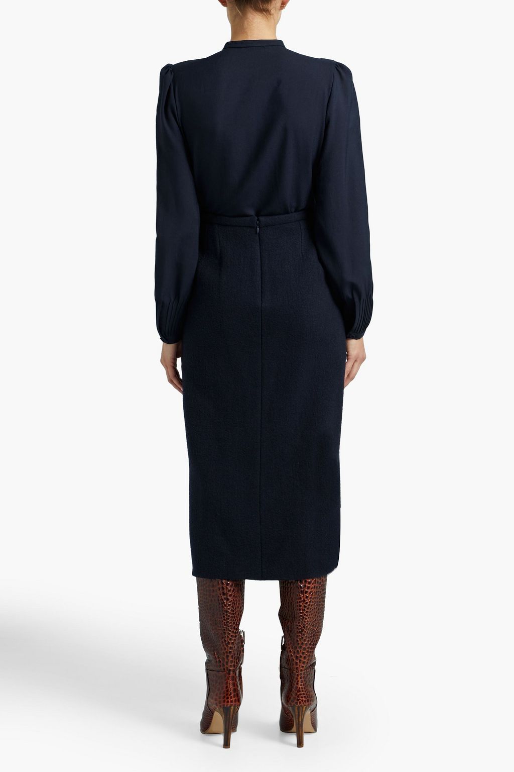 GABRIELA HEARST Elsa draped cashmere skirt