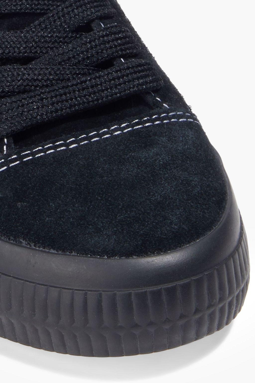 OFF-WHITE™ Arrow appliquéd suede sneakers