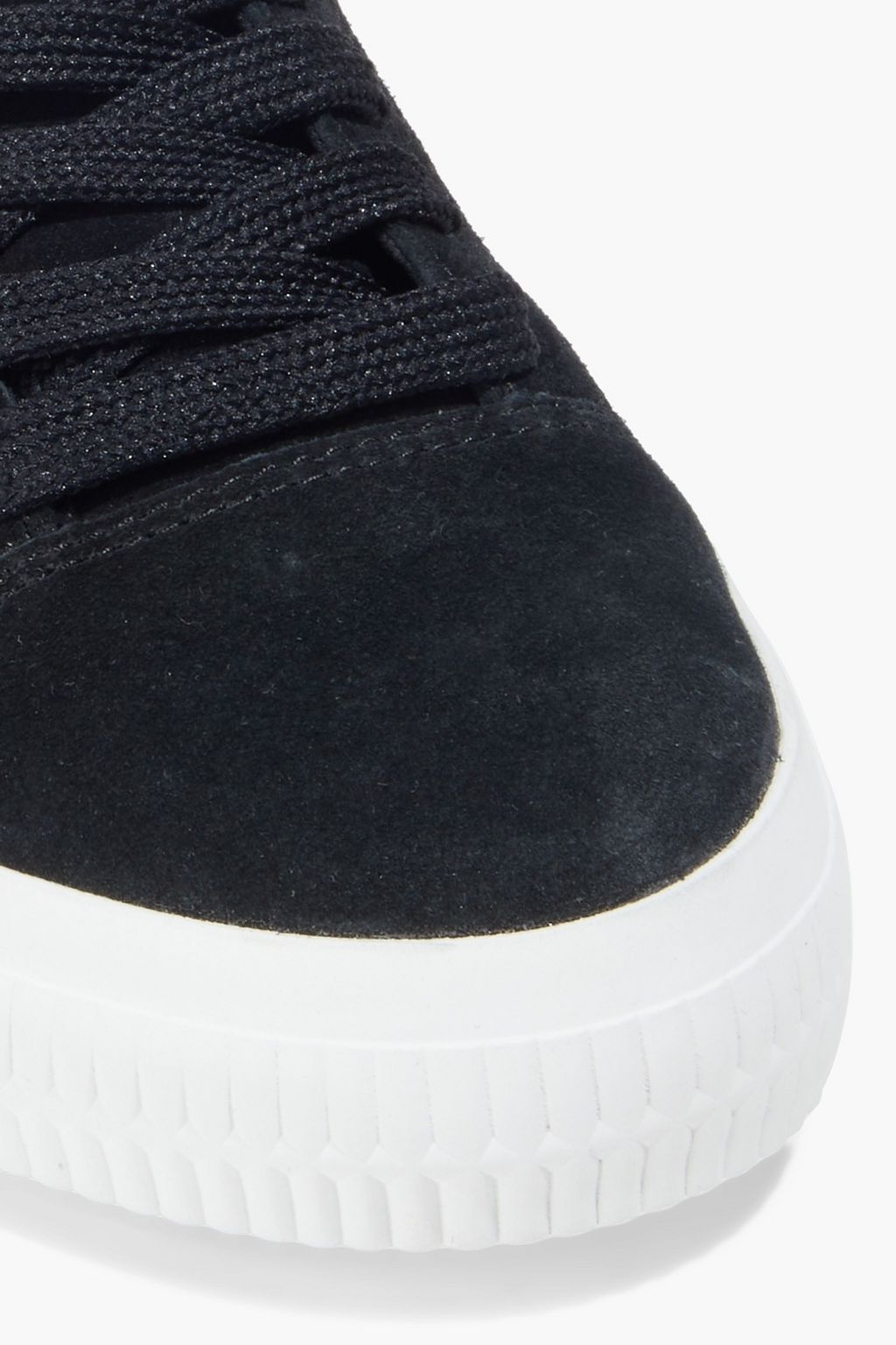 OFF-WHITE™ Appliquéd printed suede sneakers