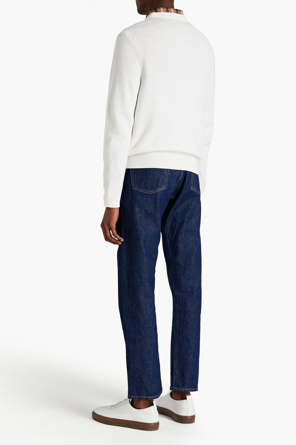 SANDRO Embroidered wool-blend sweater